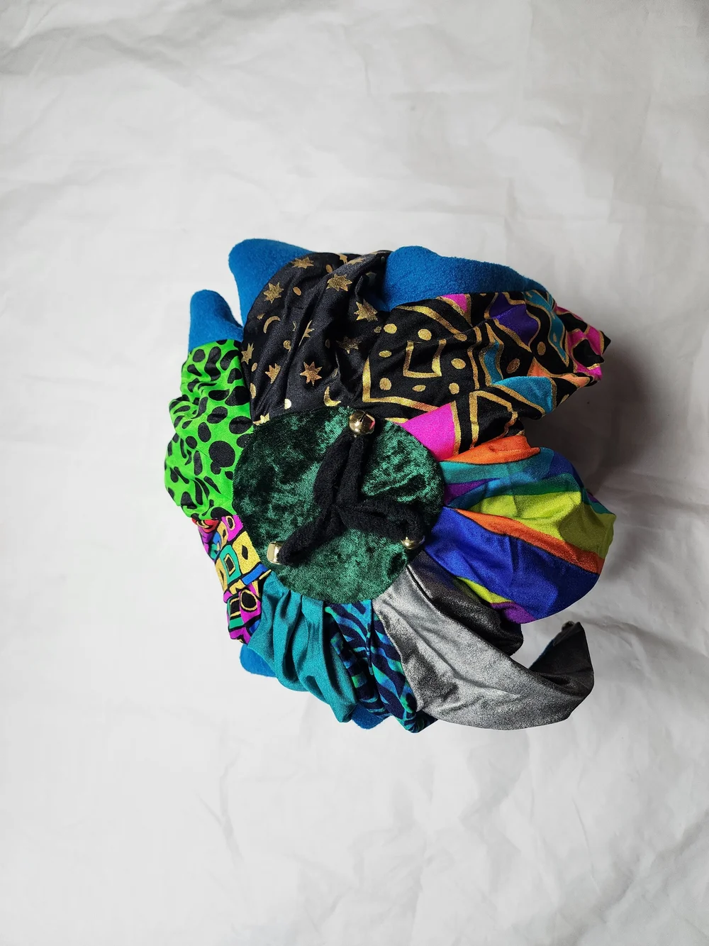 VTG 1990 DIGME JESTER/JOKER BEANIE SKI CAP ECLECTIC MIX OF COLOURS ONE SIZE